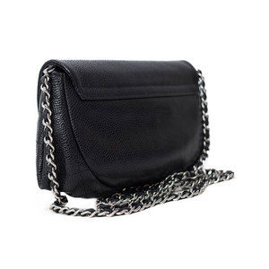 Chanel Wallet Black Half Moon Chain Cocomark